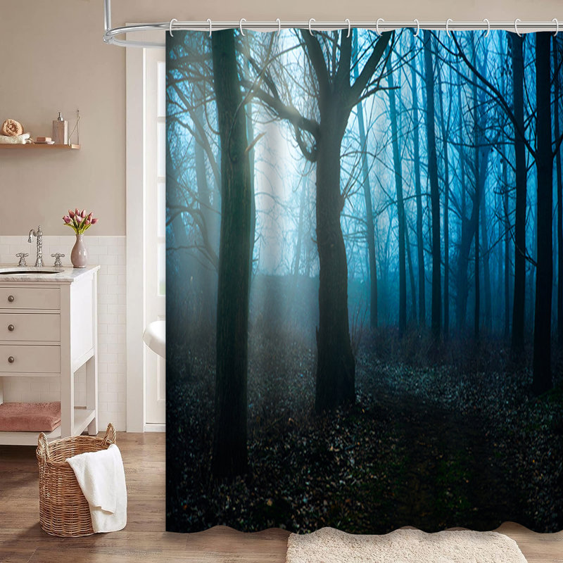 Rideau de douche Christmas Merry Backdrop, L 72 po x l 84 po