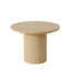 Extendable Dining Table 90-160 x 90 cm, Round to Oval Dining Room Table for 4-8 People, 3-Stage Extendable Table with 28 mm Thick Top and Fluted Pedestal Base, Oak
