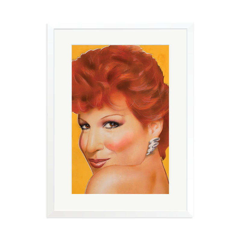 Bette Midler, 31" H x 23" W, White