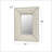 Stylish Rivet Decorated PU Covered MDF Framed Mirror For Modern Wall Decor, Suitable For Various Rooms And Easy To Install.