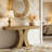 Farmhouse Console Table, 59" Modern Narrow Sofa Entryway Table Behind the Couch