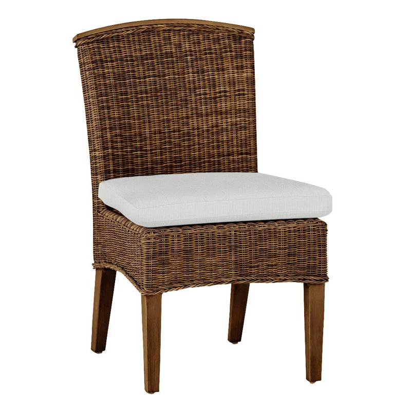 Chaise d'appoint Astoria tissée - Raphia / chêne, Pas de soudure, Argent Vérone, Astoria n ° 90, raphia / chêne