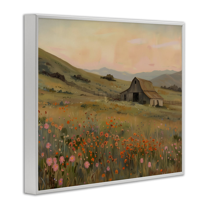 Automne, vue de pastorale, art giclée par Arlington Prints, H 11 po x l 14 po, Giclée encadrée blanc bord de mer