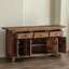 Armoire console en bois d'orme massif