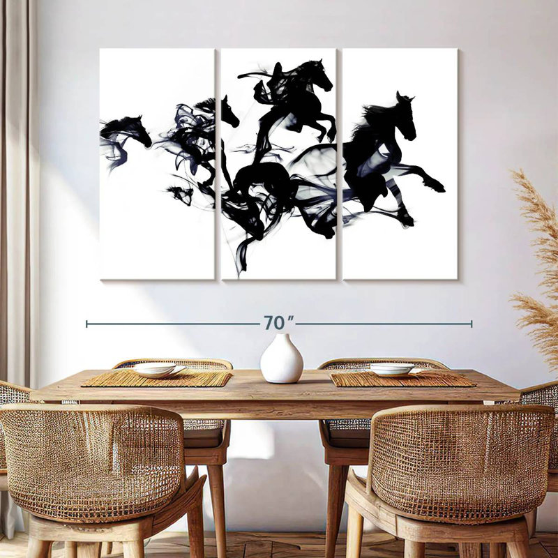 Black Horses, 42" H x 65" W