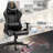 Inbox Zero Gaming Chair With Zodiac Star Sign Poker Crown Adjustable Reclining Ergonomic Swiveling PC & Racing Game Chair in Black