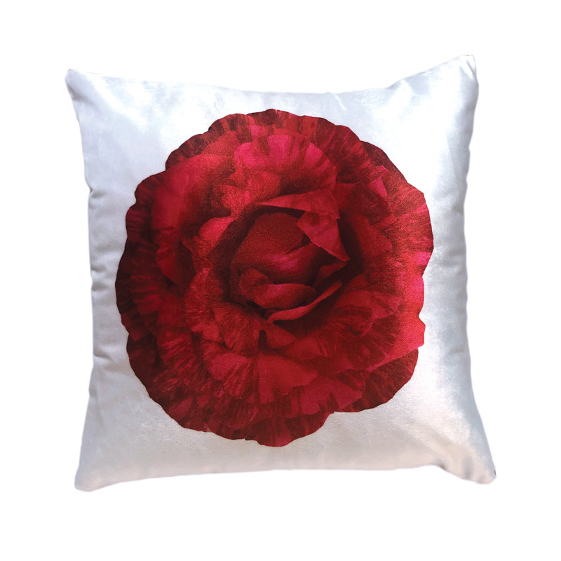 Floral Reversible Throw Pillow
