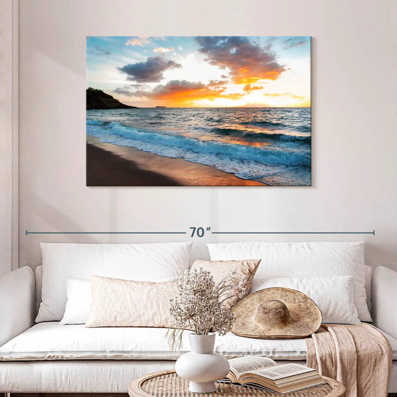 Gillard Maui Gillard coucher de soleil, H 30 po x l 45 po