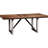 Natural Walnut 5 Dining Featuring A Rectangular Table With Trestle Base, Removable Leaf, And Ergonomic Upholstered Chairs An Extendable Table, Solid Back