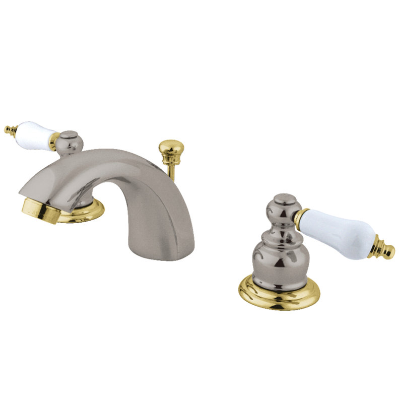 Robinet de salle de bain Kingston, Nickel brossé / laiton poli