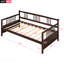 Lit de jour moderne en bois massif, multifonctionnel, taille simple, espresso-999916421-999916424
