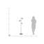 Aryanna 163cm Grey Novelty Floor Lamp