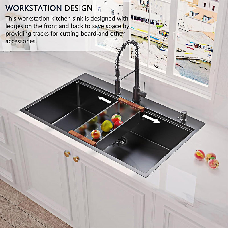 Lavabo encastré avec accessoires Kithchen
