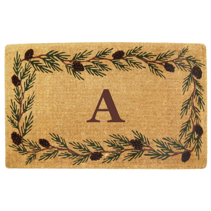 Non-Slip Floral Outdoor Doormat, 48" x 30"