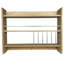 Daulet 85cm Standard Baker's Rack with Wooden Shelves with Wine Glass Storage