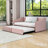 Cristaly Wood Upholstered daybed with Pop Up Twin Trundle-1295274185