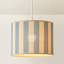 Anchelin 23 cm H Drum Lamp Shade ( Slip-On ) in Blue