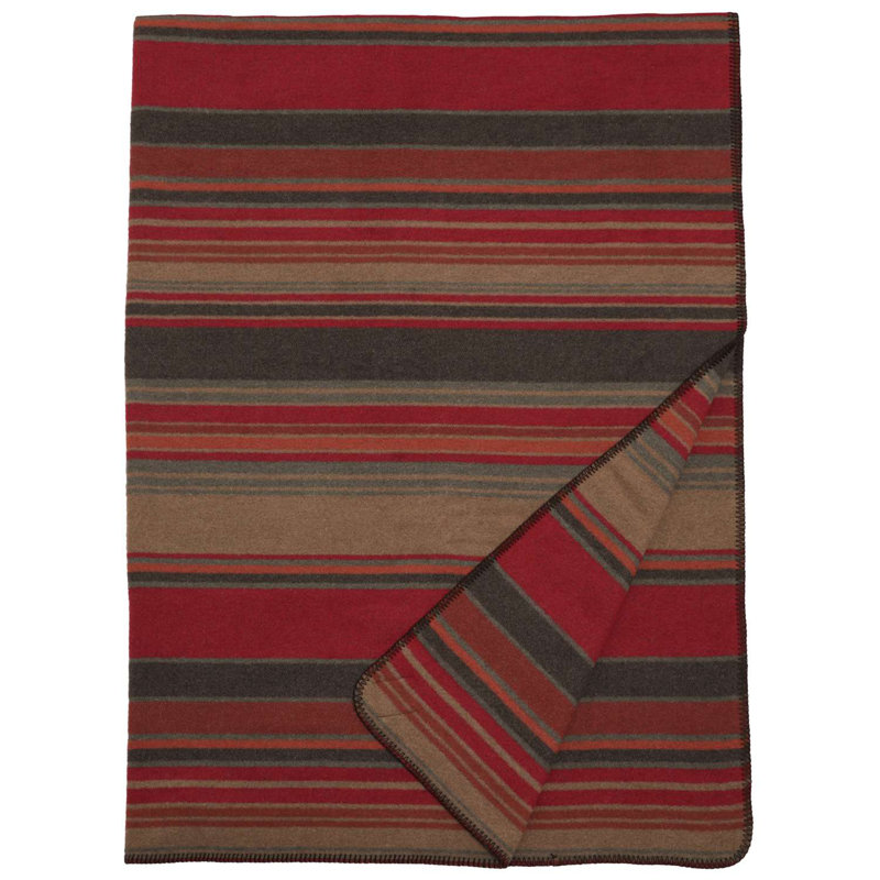 Wooded River Hudson Garnet Throw