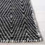 Tapis en laine / coton à tissage plat Estil en noir / gris-267385862