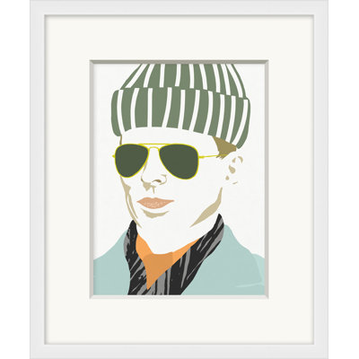 Retro Portrait 3 Framed Print