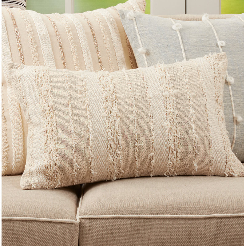 Amorette Collection Appliqued Cotton Pillow Cover