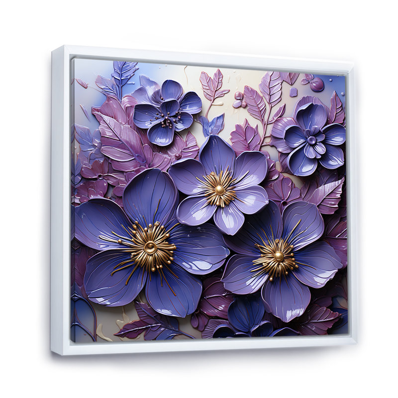 Royal Elegance II sur impression sur toile, H 36 po x l 36 po x P 1,5 po, Cadre flottant blanc