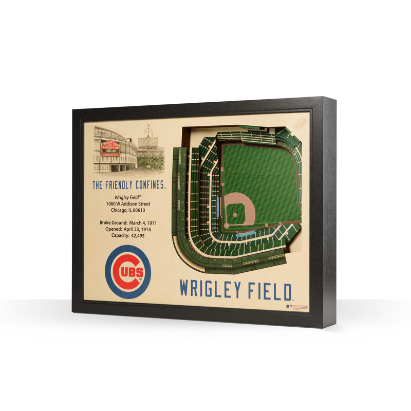MLB 25-Layer StadiumViews 3D Wall Art, Chicago Cubs