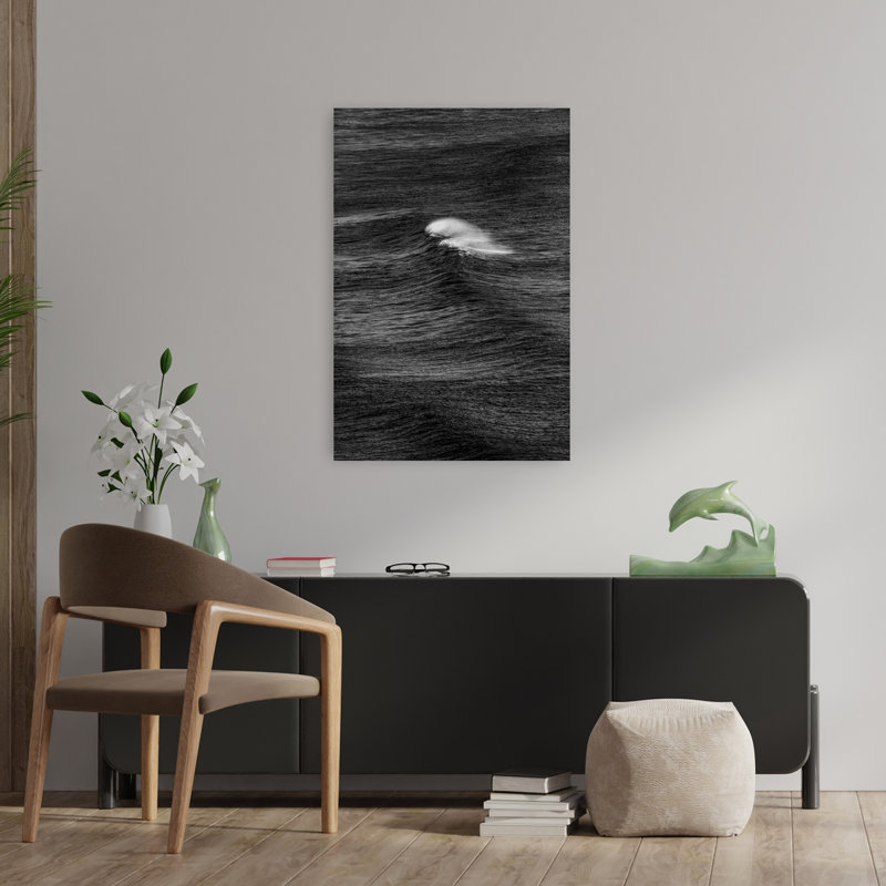 Art contemporain contemporain abstrait océanique, H 36 po x l 24 po