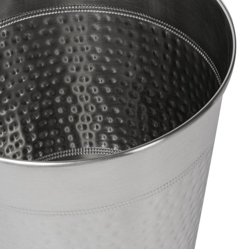 Poubelle 2 gallons Riley Modern Classic, Acier poli