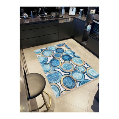 Tapis décoratif moderne lavable à la machine