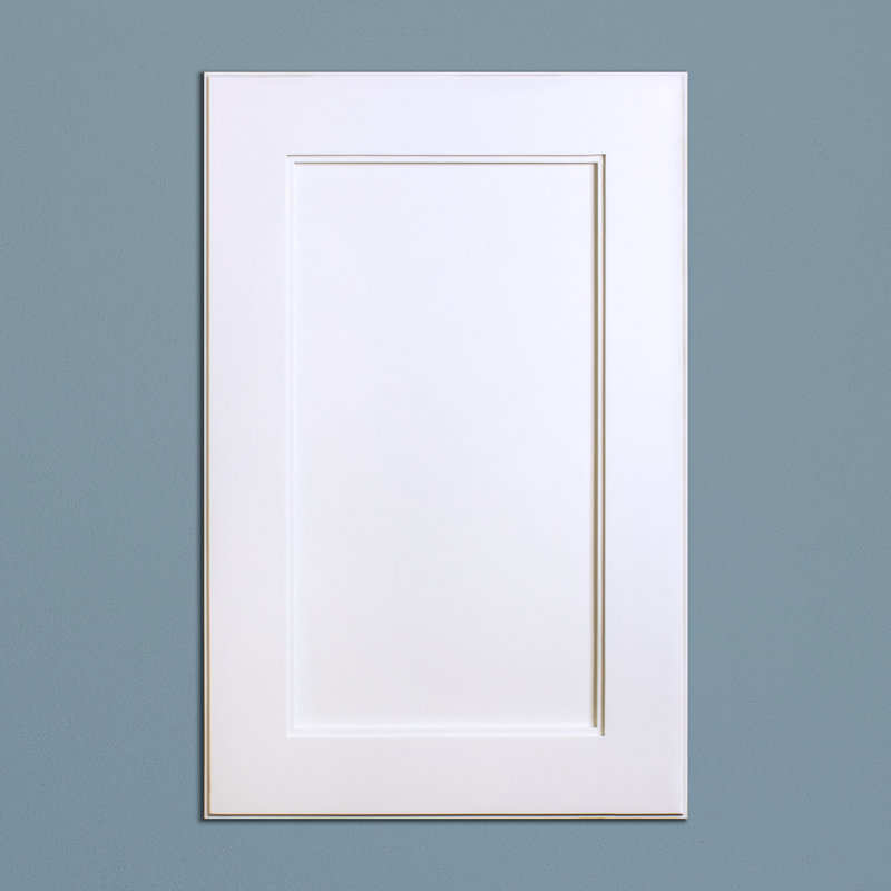 Recessed Framed 1 Door Medicine Cabinet with 2 Adjustable Shelves, 24" H x 14" W x 3.75" D, White