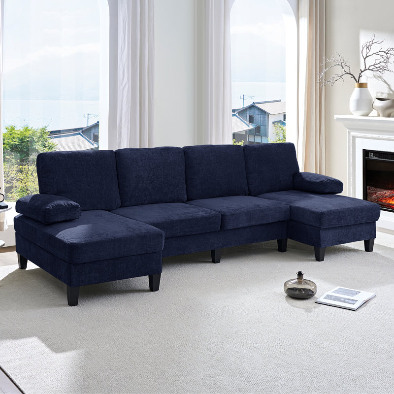 Convertible Modular Sectional Sofa, L-shaped Living Room Couch, U Shaped Sleeper Sofa Bed With Ottoman, Sectional Couches For Living Room