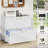 Lateral File Cabinet 2 Drawers Mobile File Cabinet with Charging Station for Letter/Legal/A4 Size Hanging Files