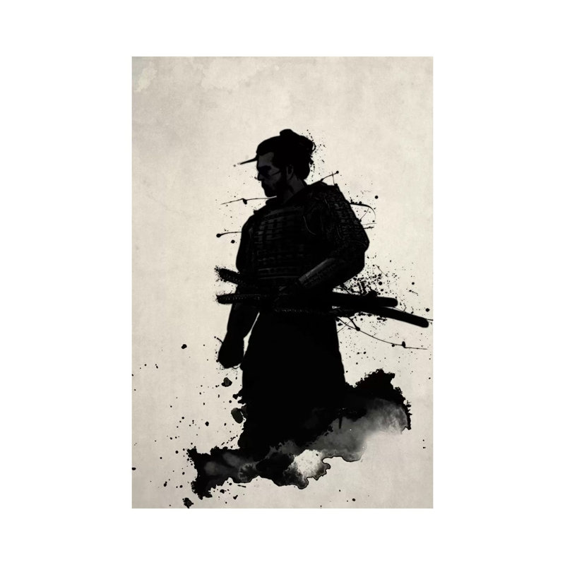 Samurai by Nicklas Gustafsson - Wrapped Canvas Print, 101.6 cm H x 66.04 cm W x 1.91 cm D