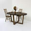 Oval Walnut Wood Dining Table