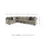 Canapé modulaire 4 pièces Akef-88293118