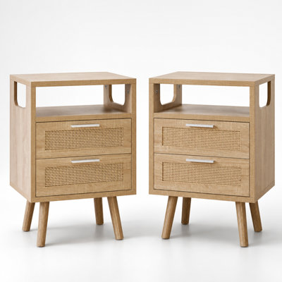 Tables de chevet avec 2 tiroirs pour la chambre George