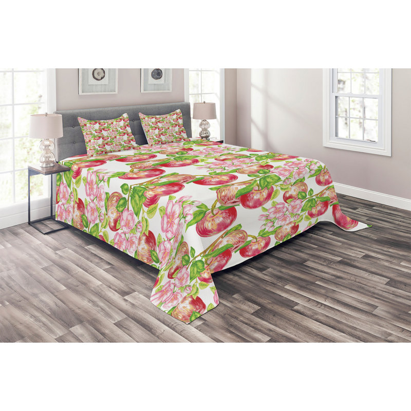 Motifs Farmhouse / Country Polyester Floral Coverlet