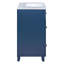 Milous Single Bathroom Vanity with Resin Top-1350277456