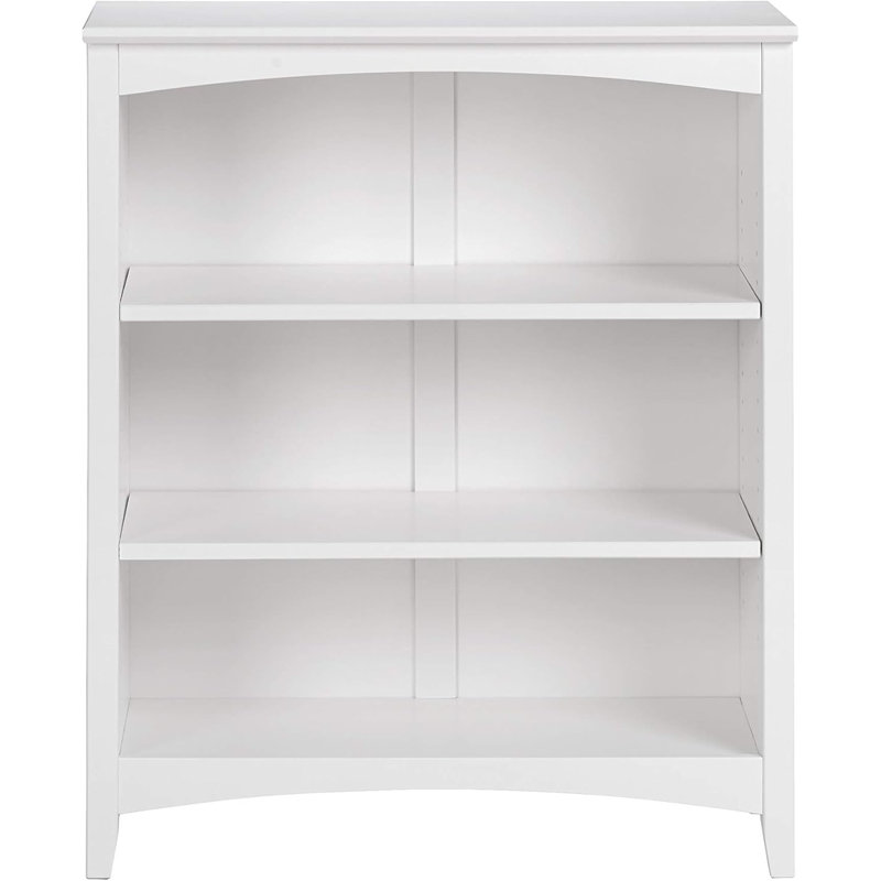 Bibliothèque de style Shaker, (3 tablettes) H 36 po x l 13 po x P 9,5 po, White