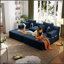 Canapé-lit convertible surdimensionné en velours côtelé duveteux avec poches de rangement pour appartements et cinémas maison-1578092739-1578092744