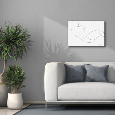 «Nude Sketch 3» par Albena Hristova, art mural sur toile