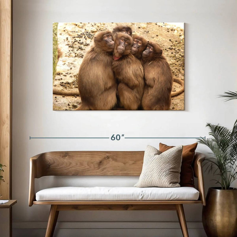 Brampt Monkey Troop, 30" H x 45" W