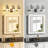 3-Light Bathroom Vanity Light Fixture Over Mirror, Modern Wall Sconce With Clear Glass Shade For Bedroom Living Room, E12 Base-501466672