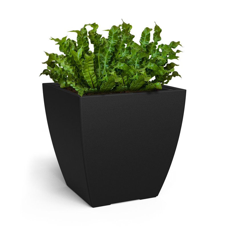 Jardinière carrée 24 x 24 Kobi, Noir