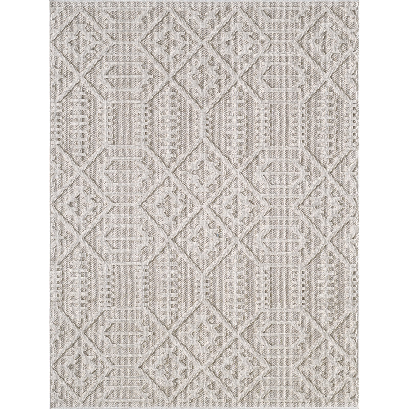 Tapis performance tissé à la machine Terra Antonia - taupe - 4 pi x 6 pi, 4 pi x 6 pi