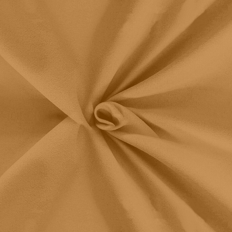 Soft & Breathable Microfiber Extra Deep Fitted Sheet, Single (3'), Ochre