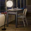 Black Arched Floor Lamp with Outlet