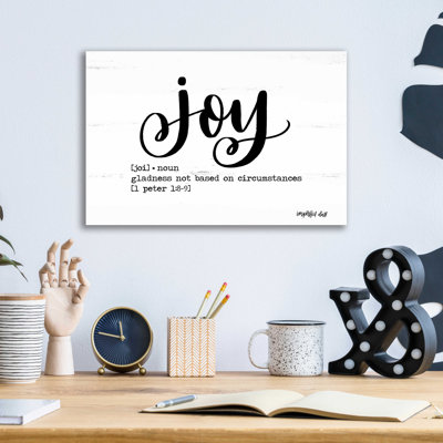Joy - impression sans cadre