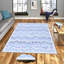 Tapis en polyester de qualité supérieure (5,2 x 7,5 pi), 100% antibactérien, antidérapant, 0,3 po de hauteur | Lavable à la machine, impression numérique 3D, tapis tissé durable | Idéal pour le salon, la chambre à coucher et les espaces repas-641793470